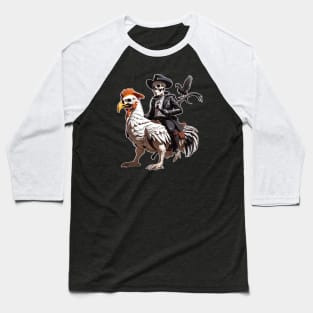 skull riding cock Baseball T-Shirt